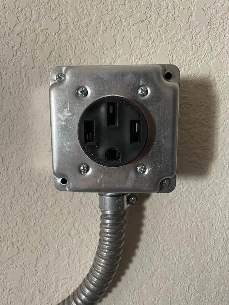 NEMA 14-50 outlet installed for Smart Home Electrical in Mannford